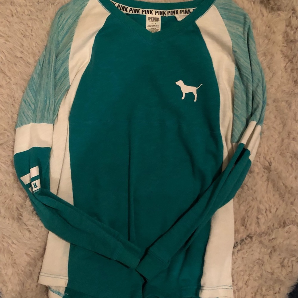 Victoria’s Secrets PINK Teal Light Weight Sweatshirt